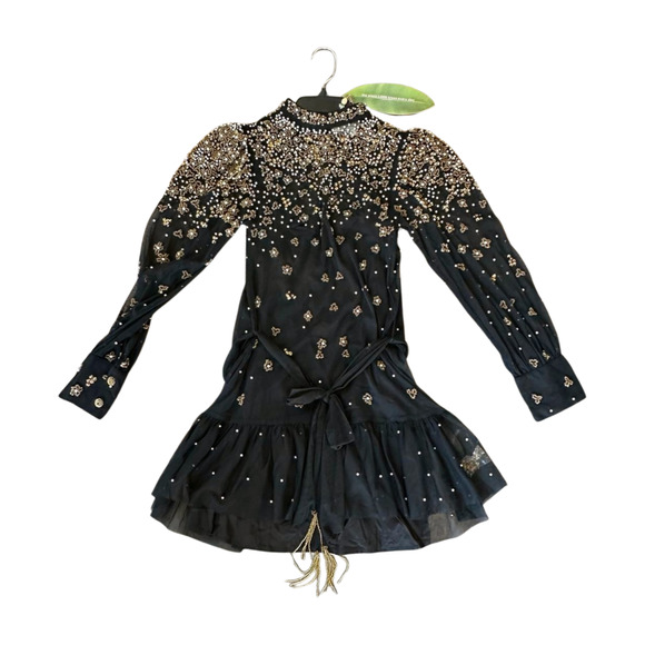 Farm Rio Black Dress - Size XXS - NWT - Picture 3 of 8